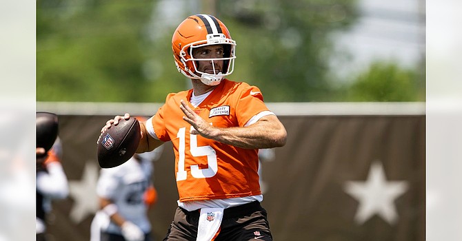 Joe Flacco's adeptness in Kevin Stefanski's play-action passing game gives him a big edge over the other three QBs in the Browns' Quarterback Derby. (Cleveland Browns)