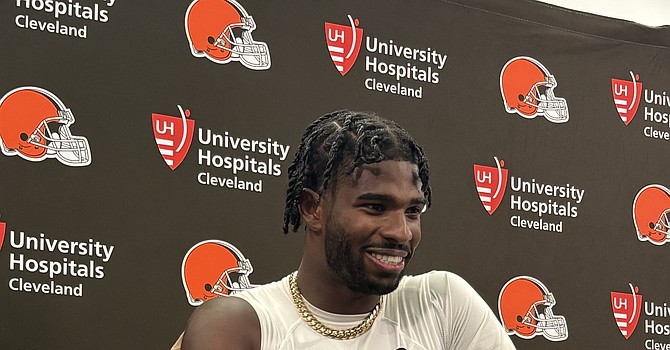 What a night for Shedeur Sanders -- in-game and post-game. (TheLandOnDemand)