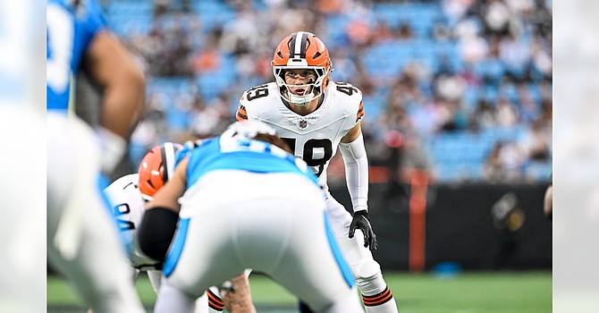 Linebacker Carson Schwesinger's rookie preseason debut featured six tackles in only 13 snaps on the field. (Cleveland Browns)