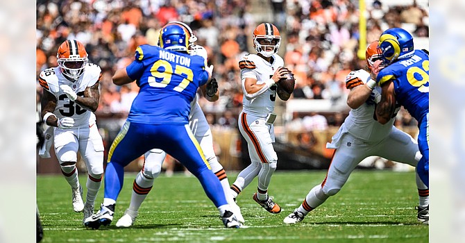 Dillon Gabriel's 2-minute drive highlighted a second good outing in a row for the rookie. This time he committed no turnovers and produced 9 point in two series. (Cleveland Browns)