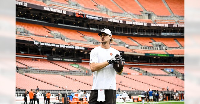 Dillon Gabriel's great showing in two preseason games made Kenny Pickett expendable. GM Andrew Berry cashed in that currency by trading him to the Raiders for a fifth-round pick. (Cleveland Browns)