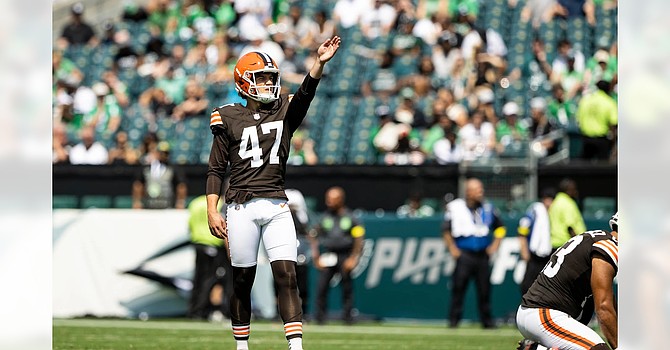 Andre Szmyt (pronounced: Schmitt) becomes the eighth kicker in six years of the Kevin Stefanski-Andrew Berry era. (Cleveland Browns)