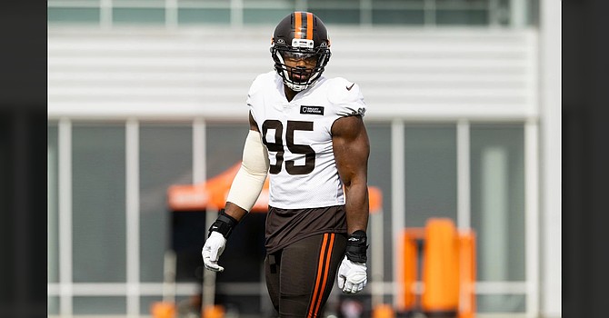 Like everyone else, Myles Garrett would have liked to have seen the Browns run the ball more in their latest loss in Pittsburgh. (Cleveland Browns)