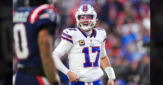 Josh Allen has accounted for 37 touchdowns as the Bills stalk their sixth division title and seventh consecutive playoff appearance. (Buffalo Bills)