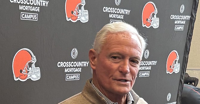 Whether Jim Schwartz stays or goes and in what role is a call complicating Jimmy Haslam's coaching search. (TheLandOnDemand)