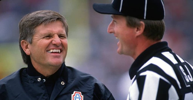Jerry Glanville's prophetic comment that N-F-L stands for 'Not For Long,' was first made to a game official. It's come to apply to head coaches more than anything.