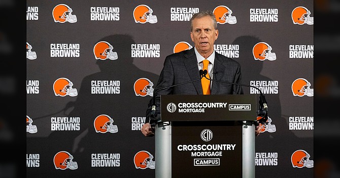 Todd Monken's been interviewed mostly by the team's in-house media department. At the Combine, he'll face the national and local media. And so will GM Andrew Berry. (Cleveland Browns)