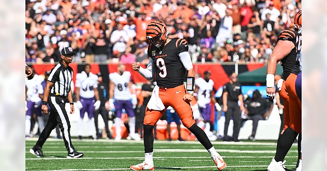 Bengals quarterback Joe Burrow is not happy that he is 3-5 against the Browns, including 1-3 in Cleveland. (Cincinnati Bengals)